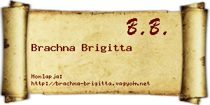 Brachna Brigitta névjegykártya