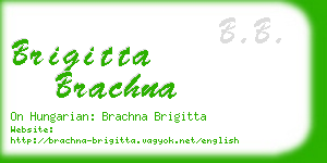 brigitta brachna business card